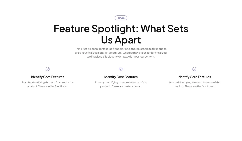 Features #13 template screenshot