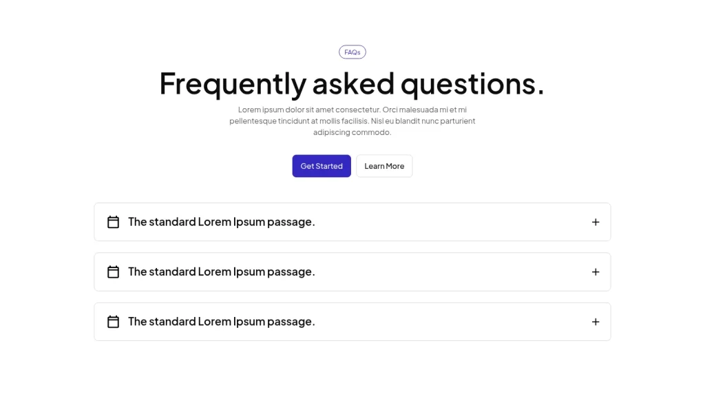 FAQ #2 template screenshot