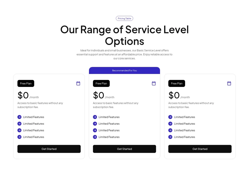 Pricing #16 template screenshot
