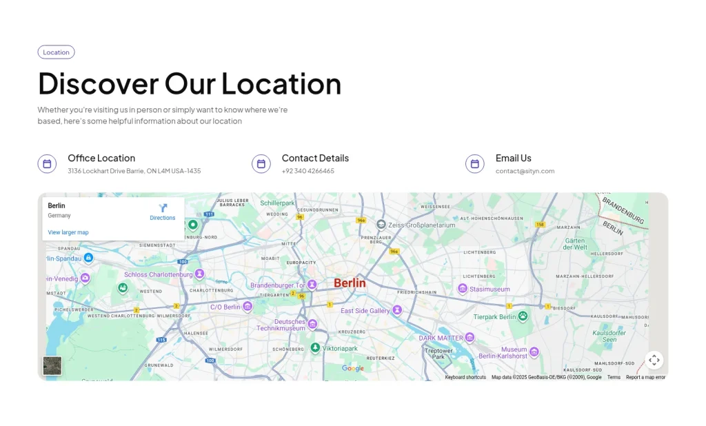 Location #3 template screenshot