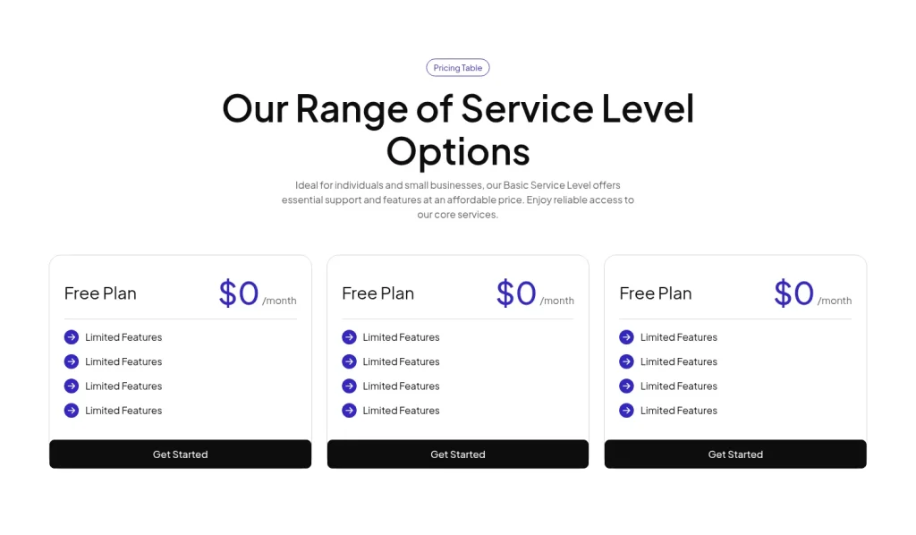 Pricing #6 template screenshot