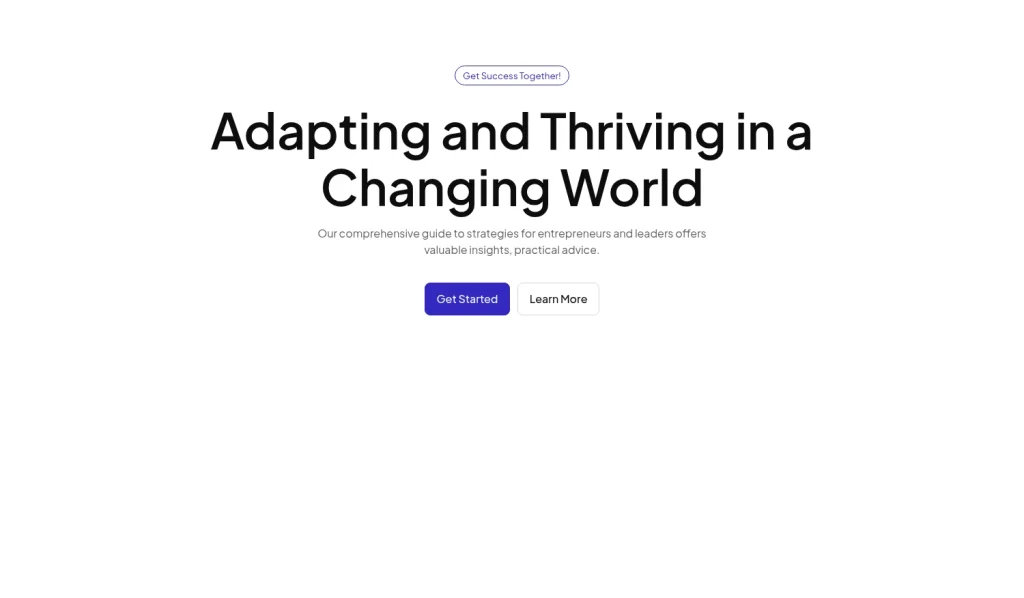 Hero #1 template screenshot