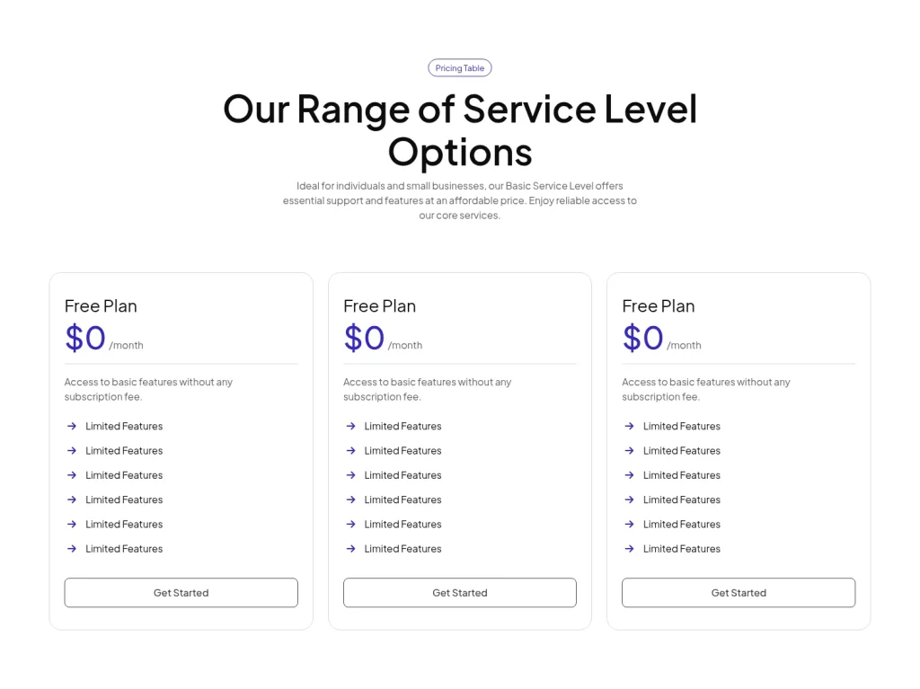 Pricing #2 template screenshot