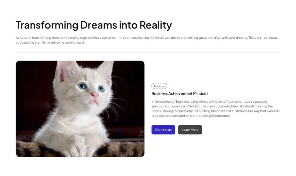 About us #4 template screenshot