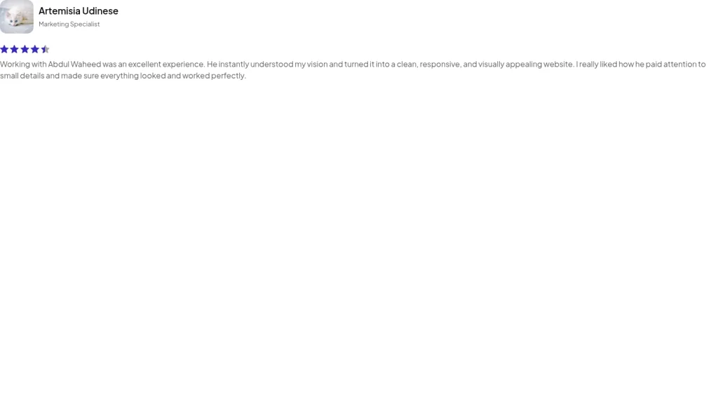 Review Card template screenshot