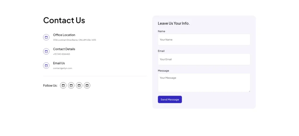 Contact #2 template screenshot